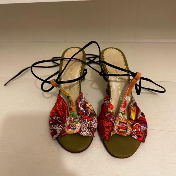 Jacquelin Schnabel Vintage Wedges Size 5 - Picture 1 of 8